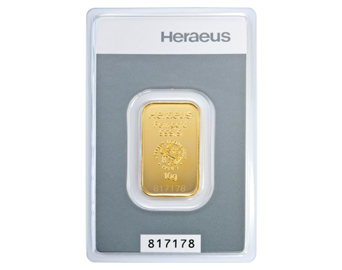 10g Heraeus Goldbarren Gold Kaufen Finanzen Net